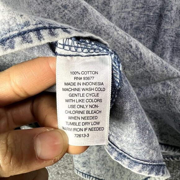 NEW A.n.a. A New Approach Denim Shirt Button‎ Up Women's Size Small Cotton - Picture 7 of 7